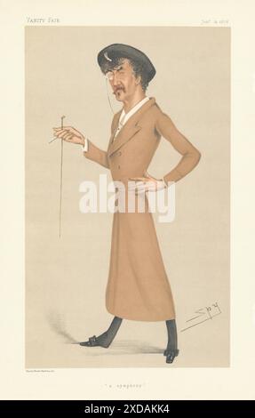 EITELKEIT FAIR SPIONAGE CARTOON James Abbott McNeill Whistler 'Eine Symphonie'. Künstler 1878 Stockfoto