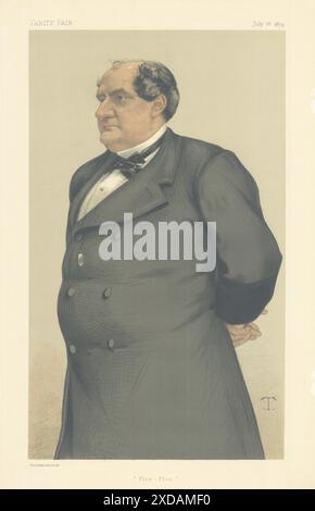 EITELKEIT FAIR SPIONAGE CARTOON Prinz Jerome Napoleon Bonaparte 'Plon-Plon' Frankreich 1879 Stockfoto