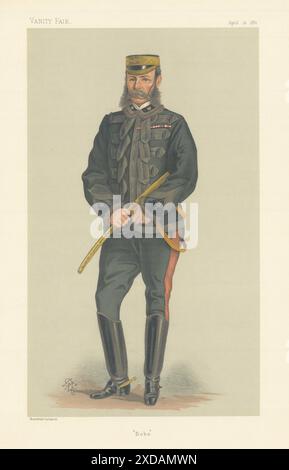 EITELKEIT FAIR SPIONAGE CARTOON General Frederick Roberts 'Bobs' Indian Mutiny 1880 Stockfoto