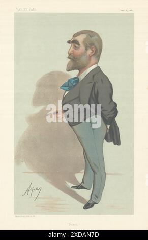 VANITY FAIR SPION CARTOON Francis Cowley 'F.C.' Burnand 'Punch' Newspapers 1881 Stockfoto