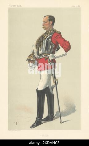 EITELKEIT-SPION-CARTOON-Colonel Henry Peter Ewart 'Croppy' Militär. Mit T 1881 Stockfoto