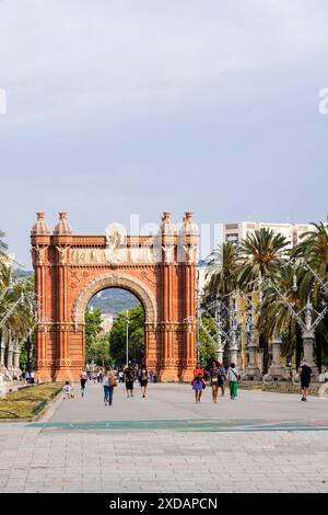 Arc de Triomfe in Barcelona/Spanien Stockfoto