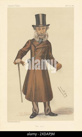 VANITY FAIR SPION CARTOON LT-Col Henry Townshend Forester 'der Junge' Racing 1883 Stockfoto