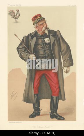 ANIME-SPION-ZEICHENTRICKFILM Henri d'Orléans, Duc D'Aumale „The Orleans Family“ 1884 Stockfoto
