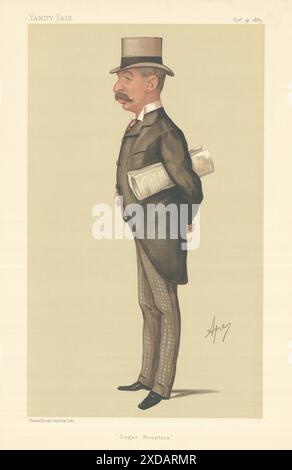 EITELKEIT-SPION-CARTOON Charles Ritchie „Sugar Bounties“. Bundeskanzler. Ape 1885 Stockfoto