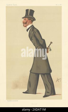 EITELKEIT FAIR SPIONAGE CARTOON Leutnant-Colonel John Palmer Brabazon 'Bwab' 1886 Stockfoto