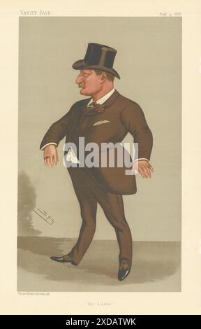 EITELKEIT FAIR SPIONAGE CARTOON Charles Kearns Deane Tanner 'der Blister' Irland 1888 Stockfoto