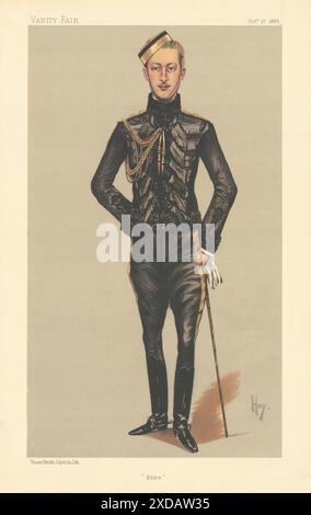 EITELKEIT FAIR SPIONAGE CARTOON Prinz Albert Victor Christian Edward 'Eddie' 1888 Stockfoto