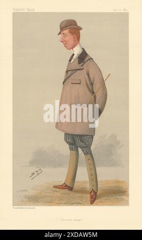 EITELKEIT FAIR SPIONAGE CARTOON Henry Wellesley, Earl Cowley 'The Viscount Dangan' 1889 Stockfoto