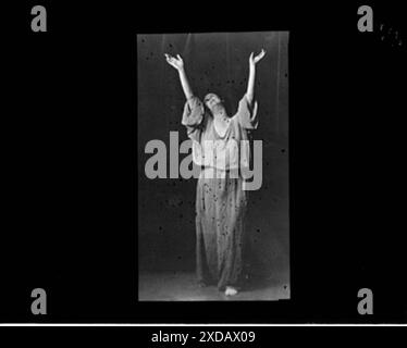 Isadora Duncan tanzt. Genthe Fotosammlung. Stockfoto