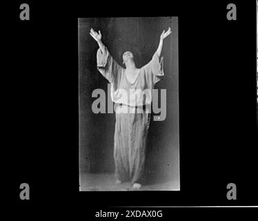 Isadora Duncan tanzt. Genthe Fotosammlung. Stockfoto