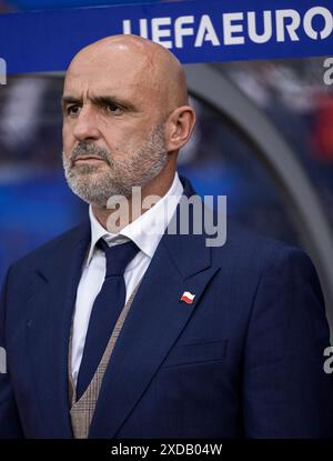 Olympiastadion, Berlin, Deutschland. Juni 2024. Euro 2024 Group D Fußball, Polen gegen Österreich; Trainer Michal Probierz aus Polen Credit: Action Plus Sports/Alamy Live News Stockfoto