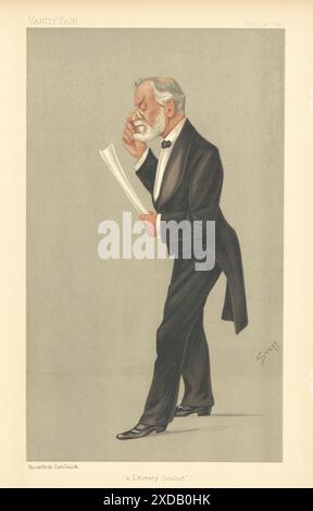 EITELKEIT FAIR SPION CARTOON Robert Brudnell Carter 'ein literarischer Okulist' Arzt 1892 Stockfoto