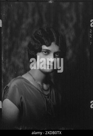 Senior, Ray, Miss, Porträtfoto. Genthe Fotosammlung. Stockfoto