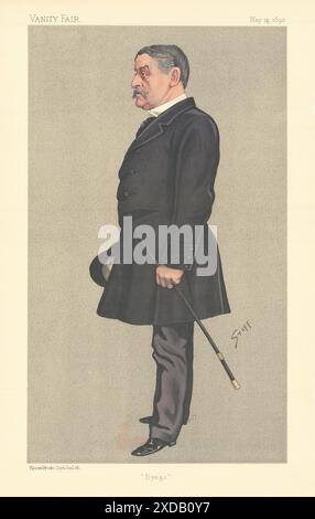 EITELKEIT FAIR SPIONAGE CARTOON Colonel Henry Byng, Earl of Strafford 'Byngo' 1892 Stockfoto