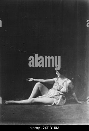 Isadora Duncan tanzt. Genthe Fotosammlung. Stockfoto