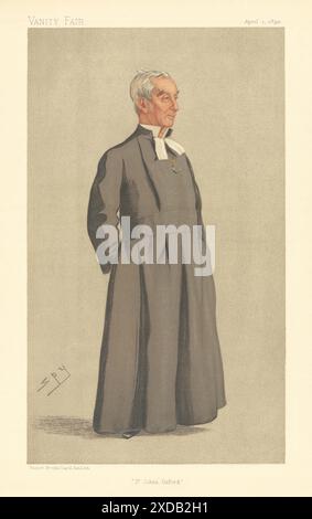 EITELKEIT FAIR SPIONAGE CARTOON James Bellamy, St John's College Oxford Präsident 1893 Stockfoto