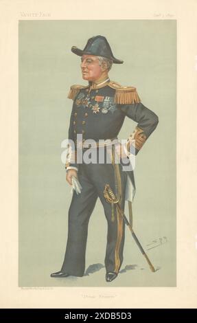 Admiral Charles Beresford „Steam Reserve“ Militär 1895 Stockfoto