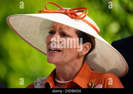 Prinzessin Zahra Aga Khan am vierten Tag von Royal Ascot auf der Ascot Racecourse, Berkshire. Bilddatum: Freitag, 21. Juni 2024. Stockfoto