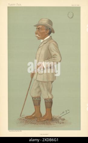 EITELKEIT FAIR SPIONAGE CARTOON Alfred Austin 'The Laureate'. Poet Laureate 1896 Druck Stockfoto