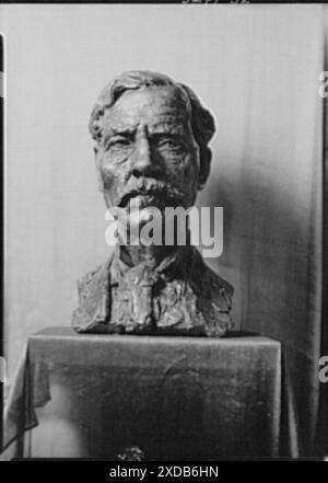 Epstein, Jacob, Mr., Skulptur von Ramsay MacDonald. Genthe Fotosammlung. Stockfoto