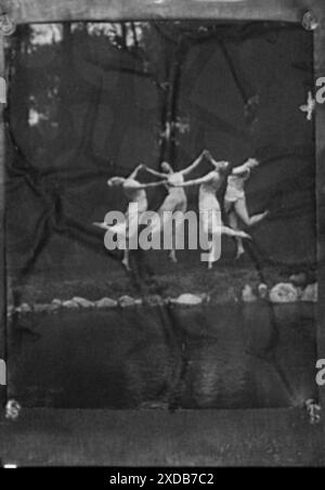 Marion Morgan Tänzerinnen. Genthe Fotosammlung. Stockfoto
