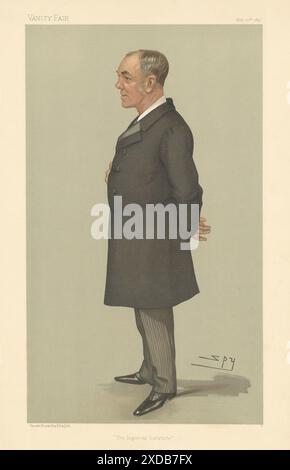 EITELKEIT FAIR SPION CARTOON Captain Alfred Jephson 'The Imperial Institute' Naval 1897 Stockfoto