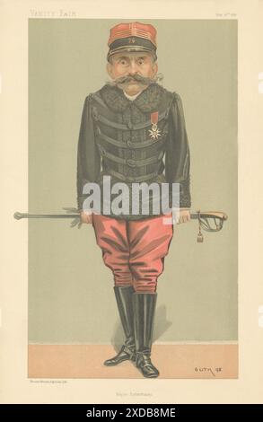 EITELKEIT FAIR SPION CARTOON Ferdinand Walsin 'Major Esterhazy' Dreyfus Affair 1898 Stockfoto