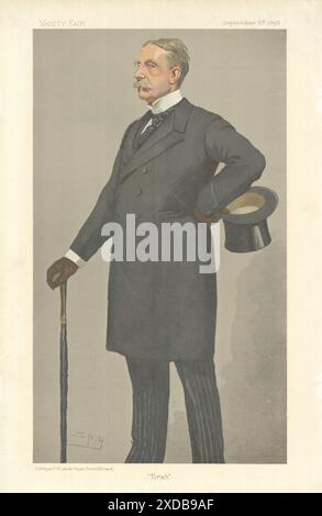 DER GUTE SPIONAGE-CARTOON General William Lockhart "Tirah". Militärischer 1898-Druck Stockfoto