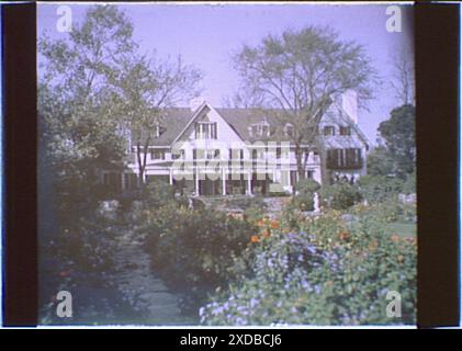 Gelände und Residenz des Myron C. Taylor Anwesens, Locust Valley, Long Island, New York. Genthe Fotosammlung. Stockfoto