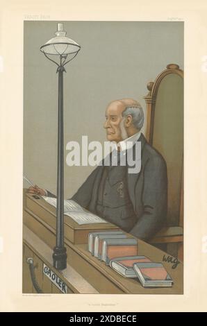 EITELKEIT-SPION-CARTOON Albert de Rutzen "ein Modell Magistrate" Law. Wag 1900 Stockfoto