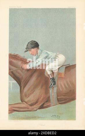 „VANITY FAIR SPION“-ZEICHENTRICKFILM „John „Knickerbocker“ Reiff „Johnny“ Jockey 1900“ Stockfoto