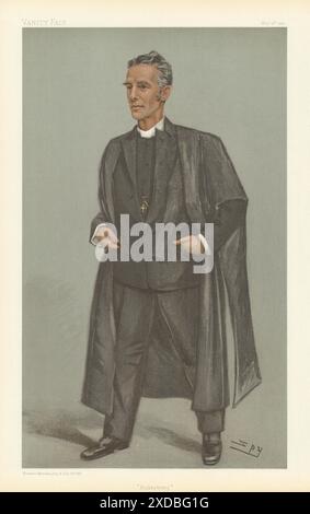 VANITY FAIR SPY CARTOON Edward Lyttelton 'Haileybury' & Eton Headmaster 1901 Stockfoto