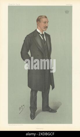 EITELMÄRCHEN-SPION-CARTOON William Palmer, 1. Lord of the 'Admiralty' 1901-Druck Stockfoto