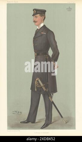 EITELKEIT-SPION-CARTOON Carl 'ein Prinz von Dänemark'. Haakon VII von Norwegen 1902 Stockfoto