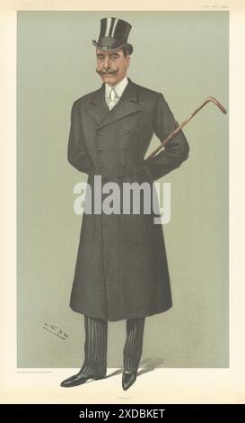 EITELKEIT-SPION-CARTOON Maj HSH Prinz Francis von Teck 'Frank' 1902 Jahre alt Stockfoto