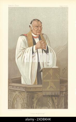 EITELKEIT-SPION-ZEICHENTRICKFILM Henry Villiers "St Paul's Knightsbridge". Klerus 1902 Stockfoto