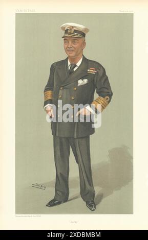 EITELKEIT-SPION-CARTOON-Admiral John Arbuthnot Fisher "Jacky". Royal Navy 1902 Stockfoto
