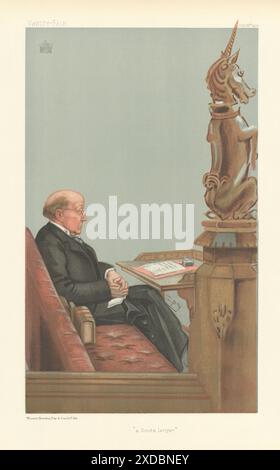 EITELKEIT, FAIRER SPIONAGE-CARTOON Baron Alexander Burns Shand, ein schottischer Anwalt. Richter 1903 Stockfoto