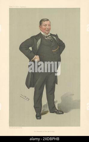 EITELITY FAIR SPION CARTOON Thomas Rawle "der Präsident der Law Society" 1905 Stockfoto