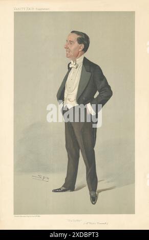 EITELKEIT FAIR SPION CARTOON Walter Weedon Grossmith 'The Duffer' Schauspieler Autor 1905 Stockfoto