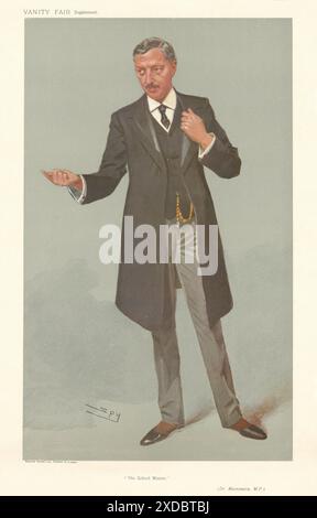 EITELKEIT FAIR SPION CARTOON Thomas James Macnamara, Lehrer der Schule 1907 Stockfoto