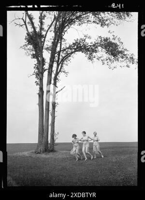 Nicht identifizierte Tänzer, vielleicht Elizabeth Duncan Tänzer. Genthe Fotosammlung. Stockfoto
