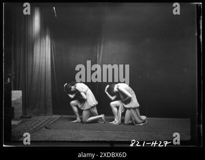 Marion Morgan Tänzerinnen. Genthe Fotosammlung. Stockfoto