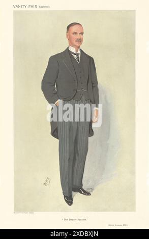 EITELKEIT-SPION-CARTOON Alfred Emmott, der stellvertretende Sprecher Lancashire. WHO 1910 Stockfoto