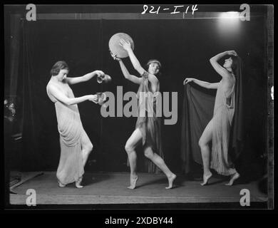 Marion Morgan Tänzerinnen. Genthe Fotosammlung. Stockfoto