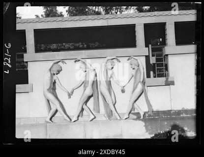 Marion Morgan Tänzerinnen. Genthe Fotosammlung. Stockfoto