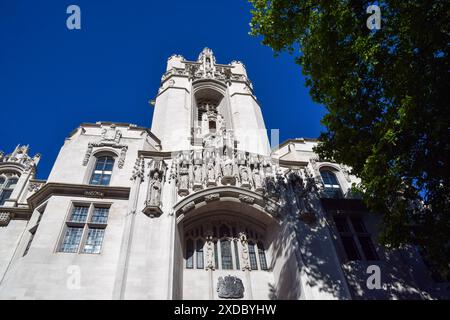 London, Großbritannien. Juni 2024. Der Oberste Gerichtshof in Westminster. Quelle: Vuk Valcic/Alamy Stockfoto