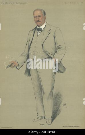 EITELKEIT FAIR SPION CARTOON Arthur Frederick Bettinson 'Peggy' Boxer. Bis WH 1911 Stockfoto