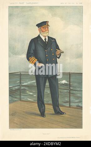 VANITY FAIR SPION CARTOON Vice-ADM Sir Frederick William Fisher „Onkel Bill“ 1912 Stockfoto